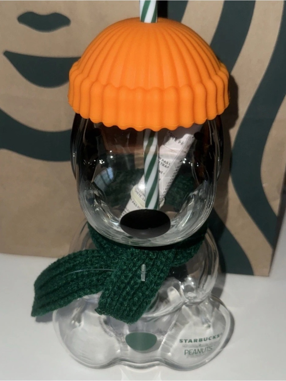 Peanuts X Starbucks 2026 Snoopy Glass Cold Cup (Authentic & On-hand)